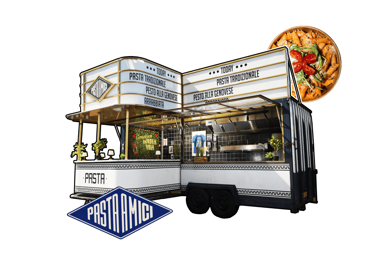 Pasta foodtruck Foodtruck with logo